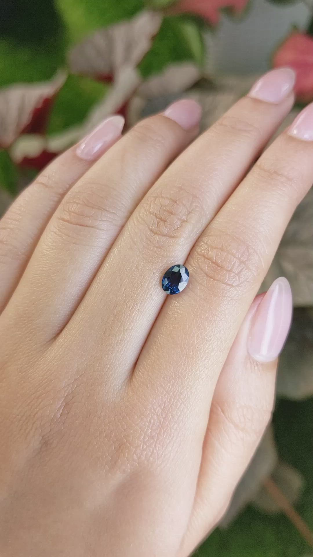 1.03 Ct. Blue Cobalt Spinel from Ceylon (Sri Lanka) Size Video