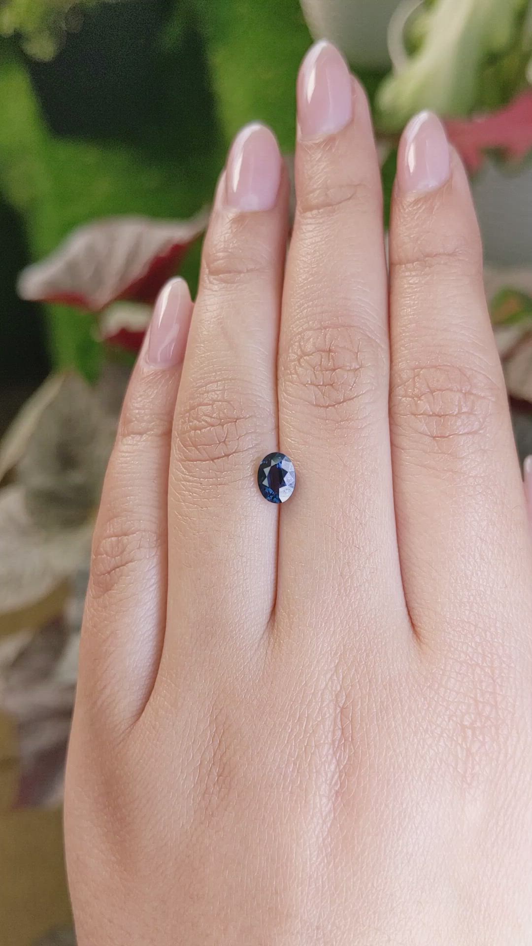 1.03 Ct. Blue Cobalt Spinel from Ceylon (Sri Lanka) Size Video