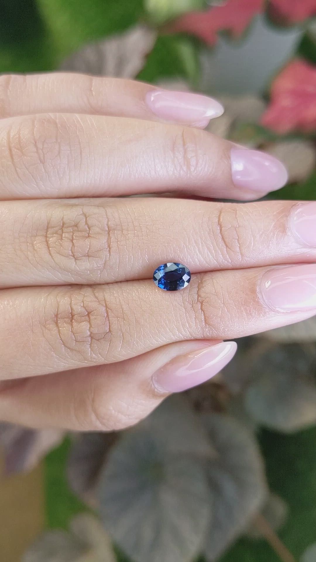 1.03 Ct. Blue Cobalt Spinel from Ceylon (Sri Lanka) Size Video