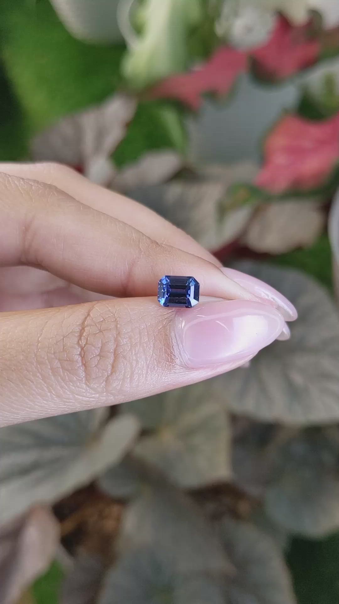 1.29 Ct. Blue Cobalt Spinel from Ceylon (Sri Lanka) Size Video