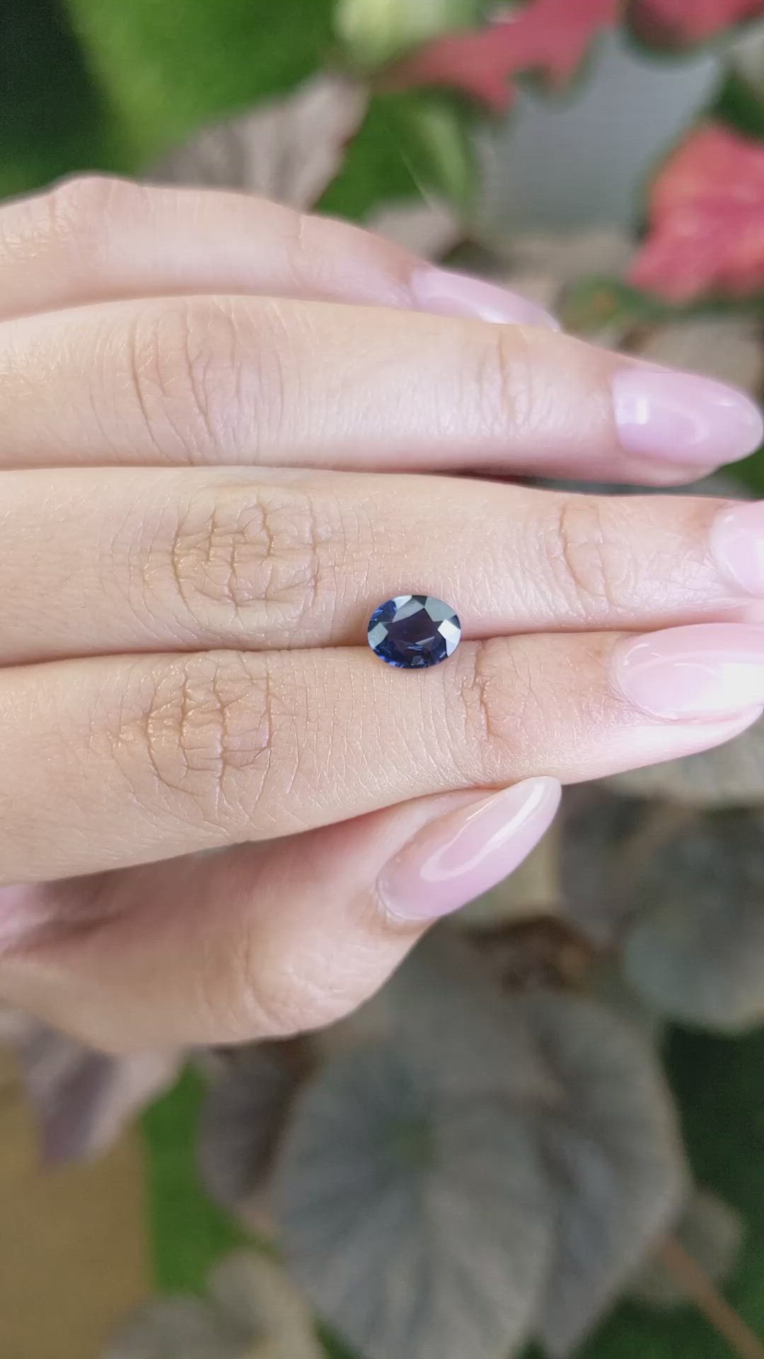 1.22 Ct. Blue Cobalt Spinel from Ceylon (Sri Lanka) Size Video