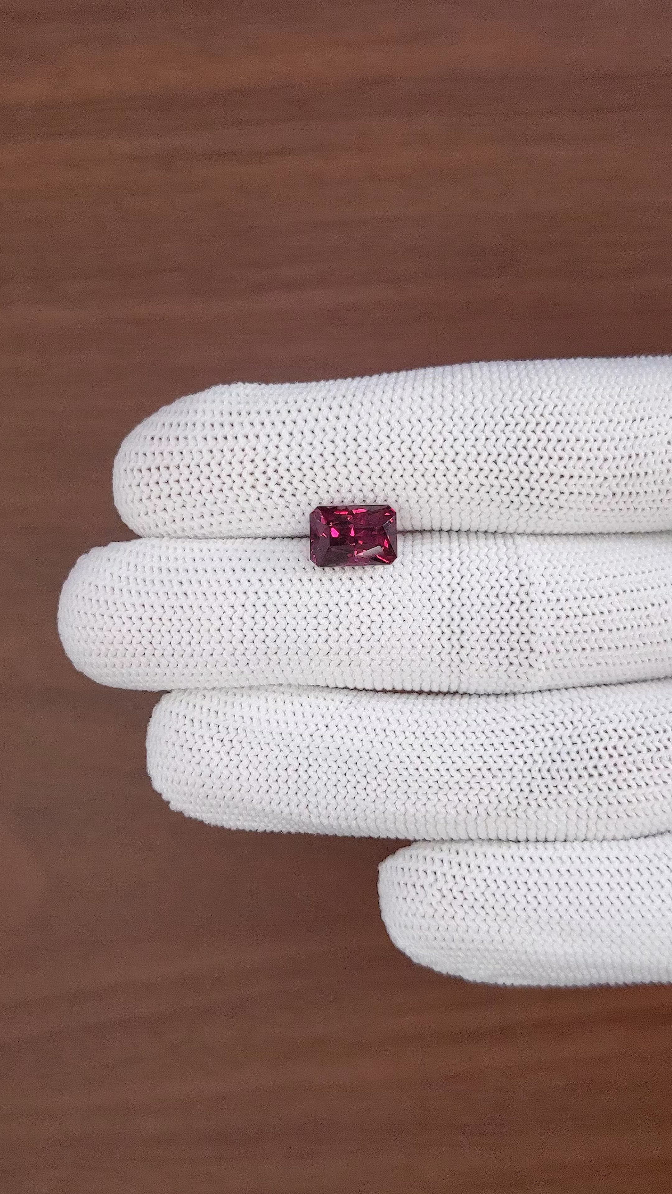 3.98 Ct. Pinkish Red Garnet from Tanzania Size Video