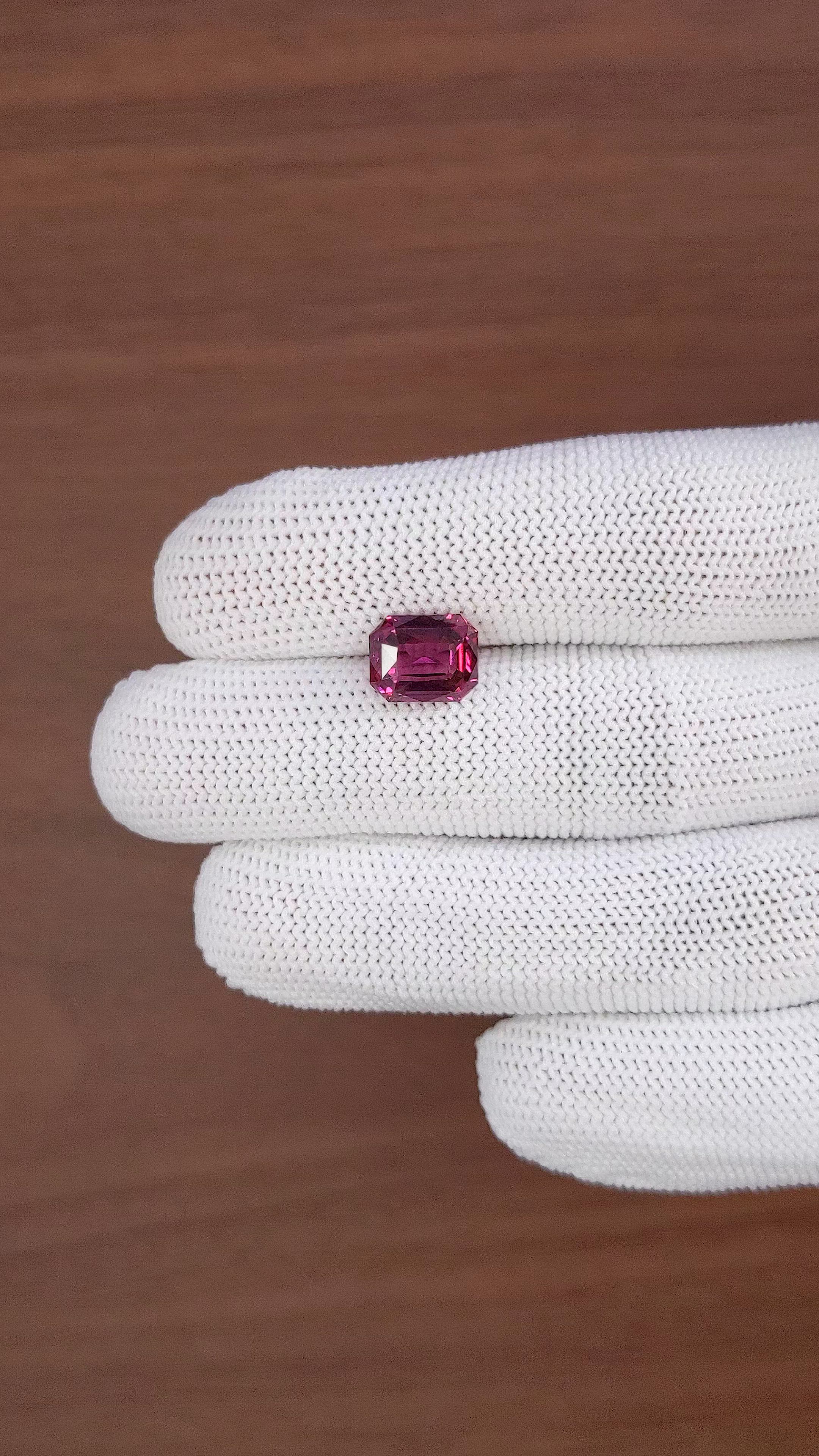 4.51 Ct. Pinkish Red Malaya Garnet from Tanzania Size Video