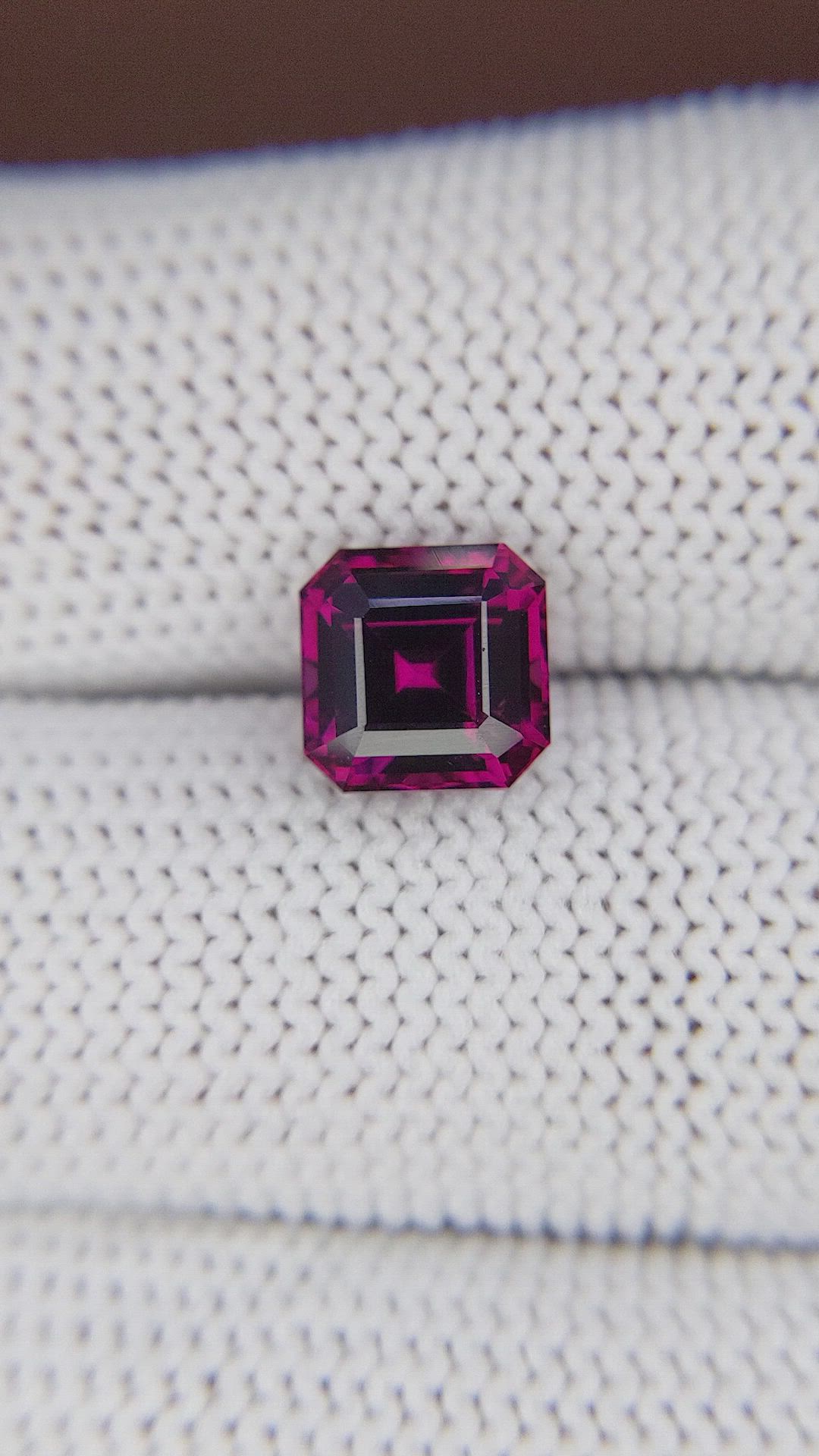 3.32 Ct. Reddish Purple Almandine Garnet from Tanzania Size Video