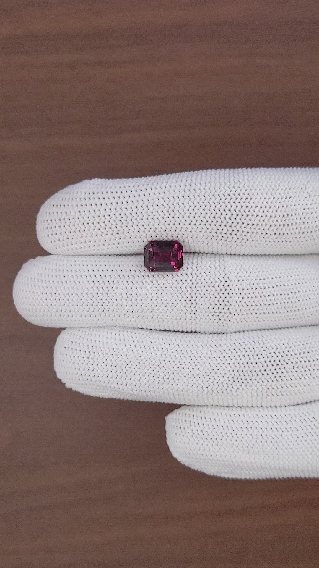 3.79 Ct. Purplish Red Rhodolite Garnet from Tanzania Size Video