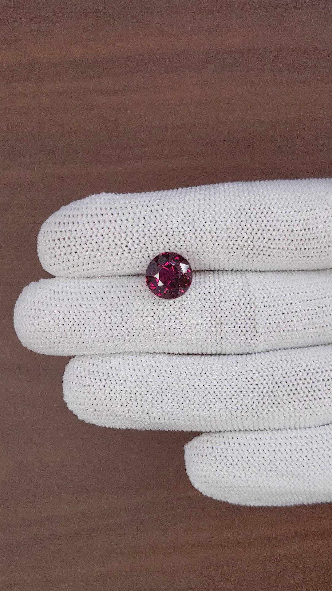 5.83 Ct. Purplish Red Almandine Garnet from Tanzania Size Video