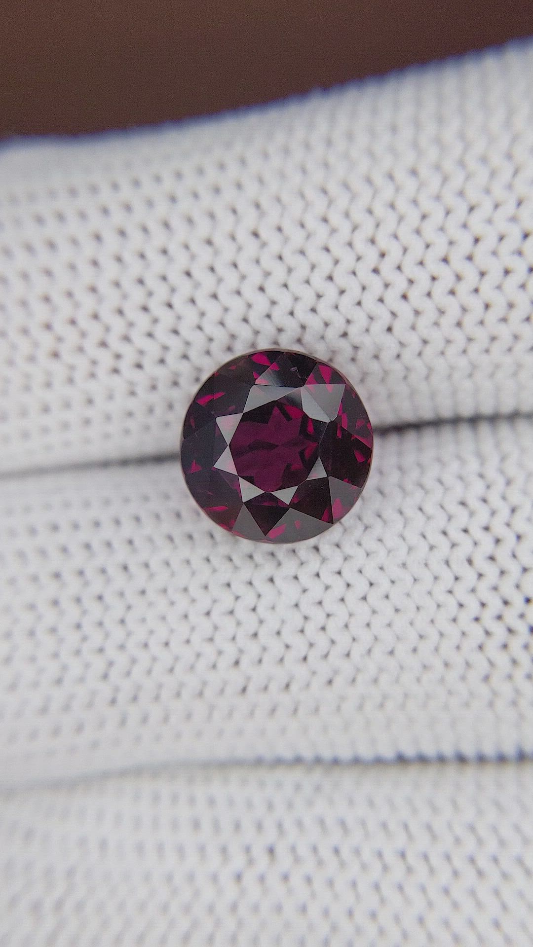 5.83 Ct. Purplish Red Almandine Garnet from Tanzania Size Video