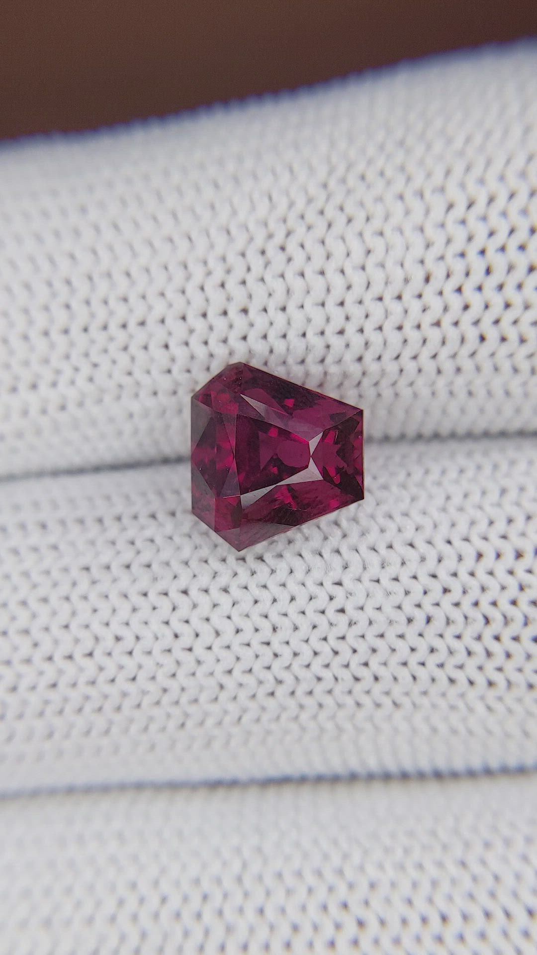 3.75 Ct. Purplish Red Rhodolite Garnet from Tanzania Size Video