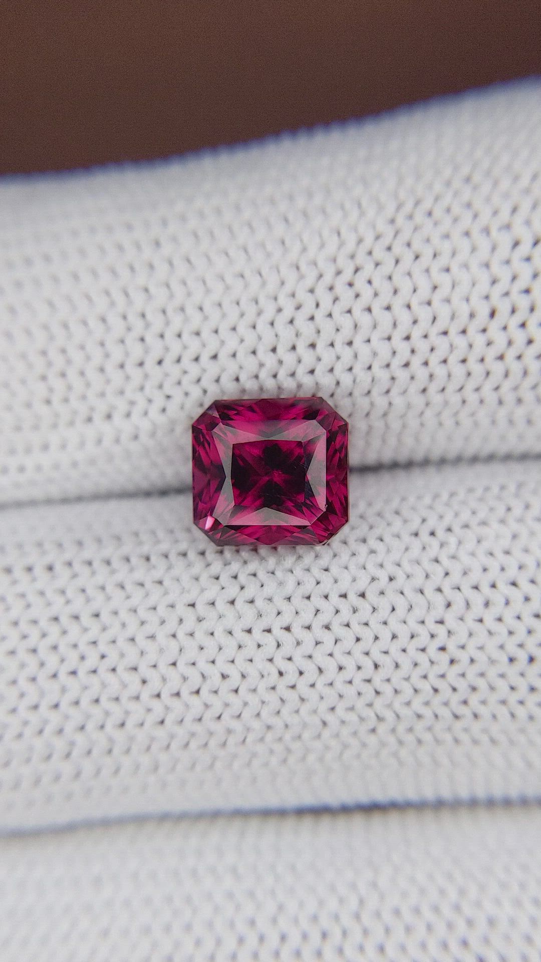 3.39 Ct. Pinkish Red Malaya Garnet from Tanzania Size Video