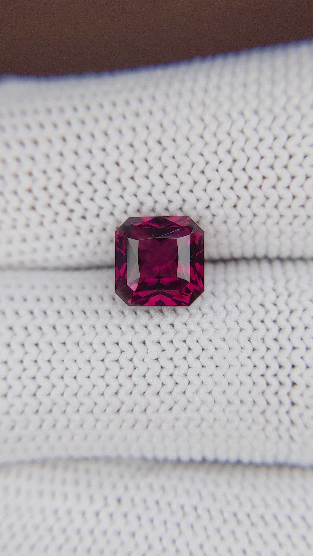 2.95 Ct. Pinkish Red Garnet from Tanzania Size Video