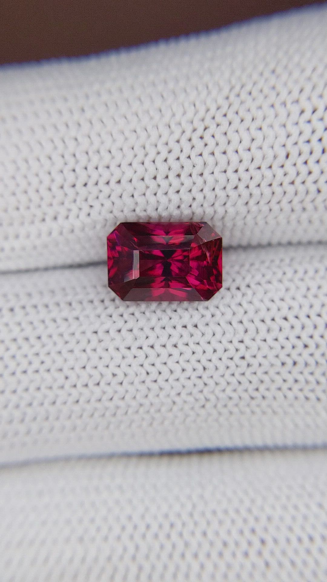 3.39 Ct. Red Spessartite Garnet from Tanzania Size Video