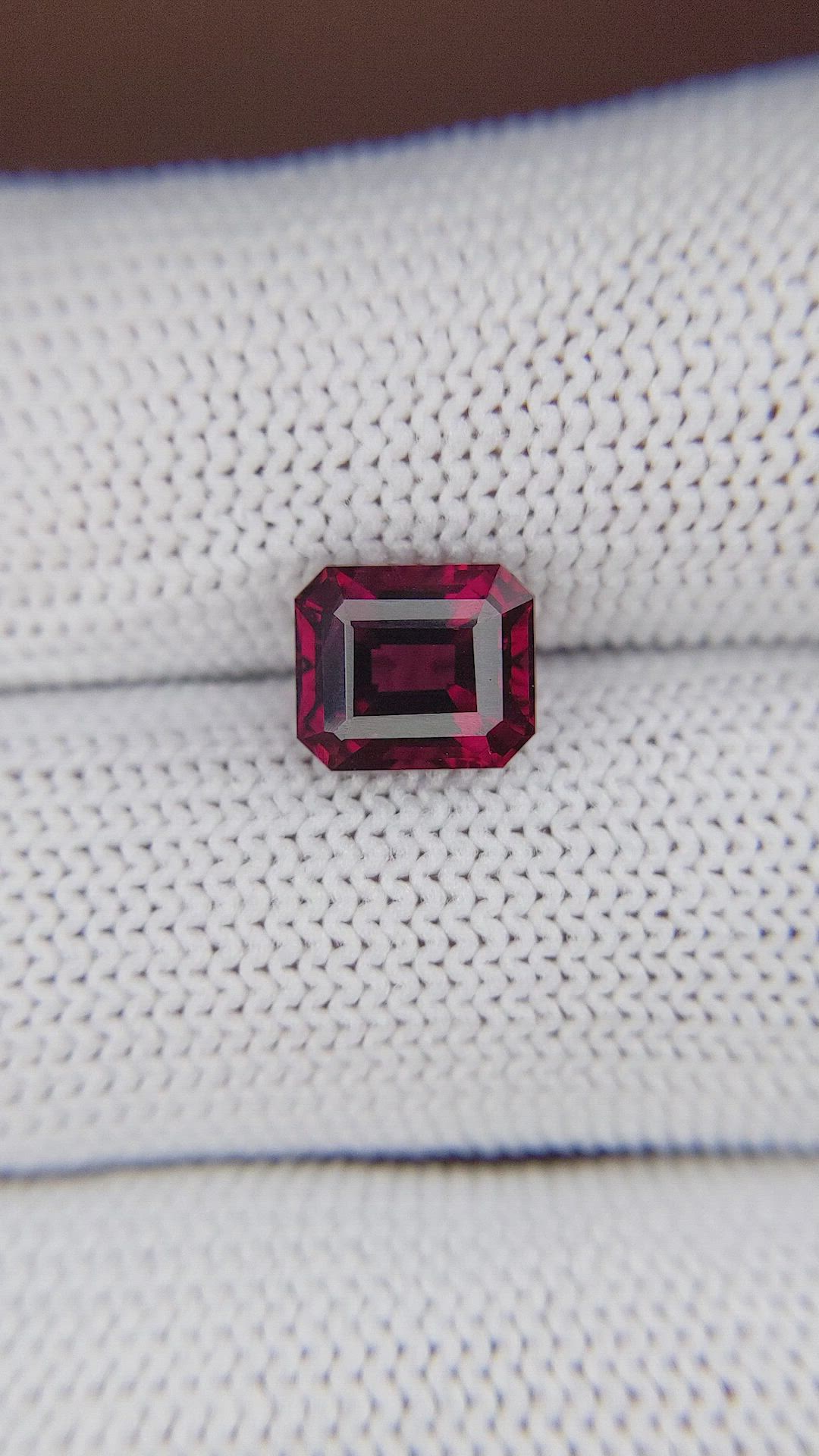 3.00 Ct. Purplish Red Rhodolite Garnet from Tanzania Size Video