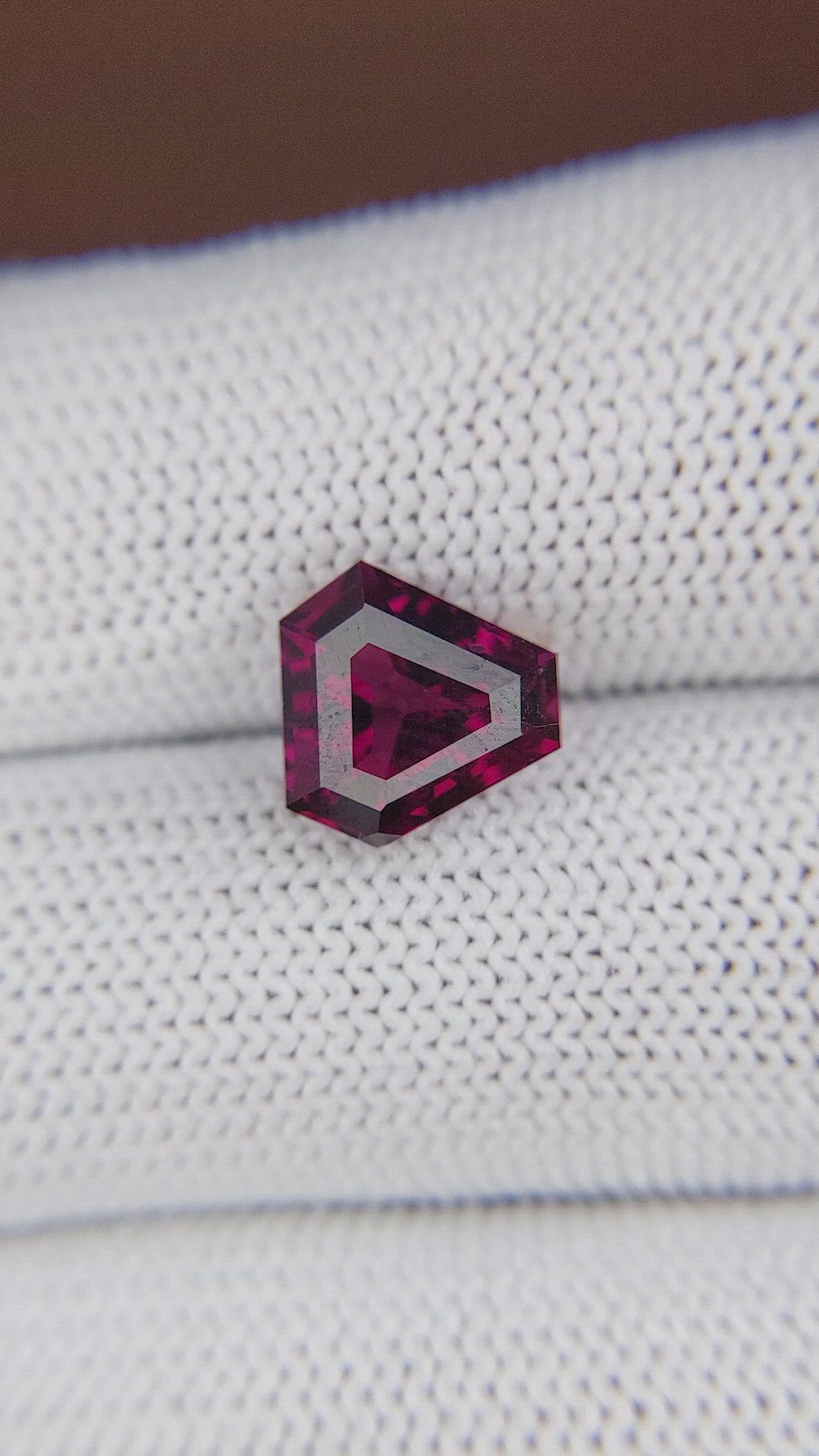 3.65 Ct. Pinkish Red Malaya Garnet from Tanzania Size Video