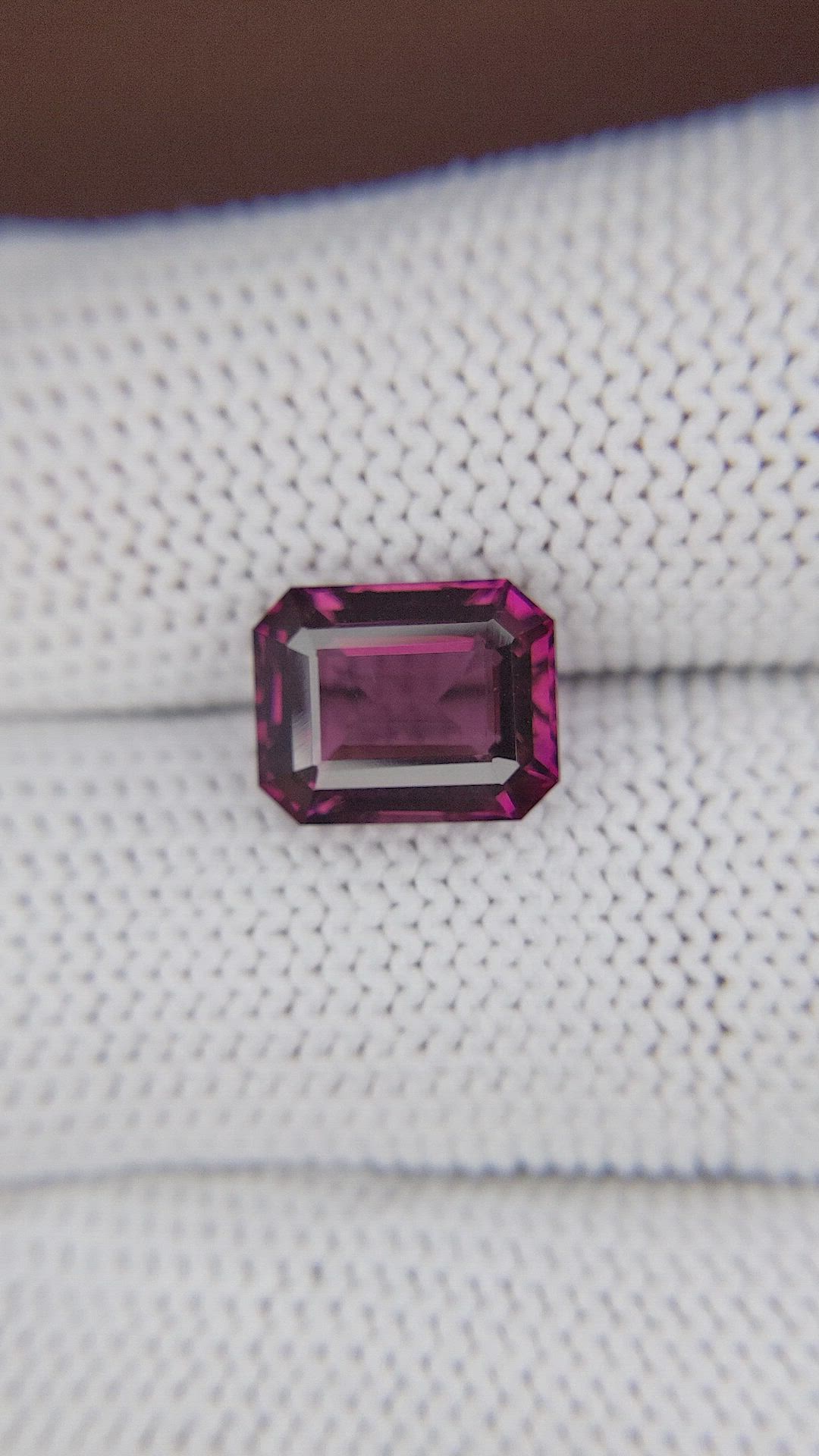 4.53 Ct. Pinkish Purple Garnet from Tanzania Size Video