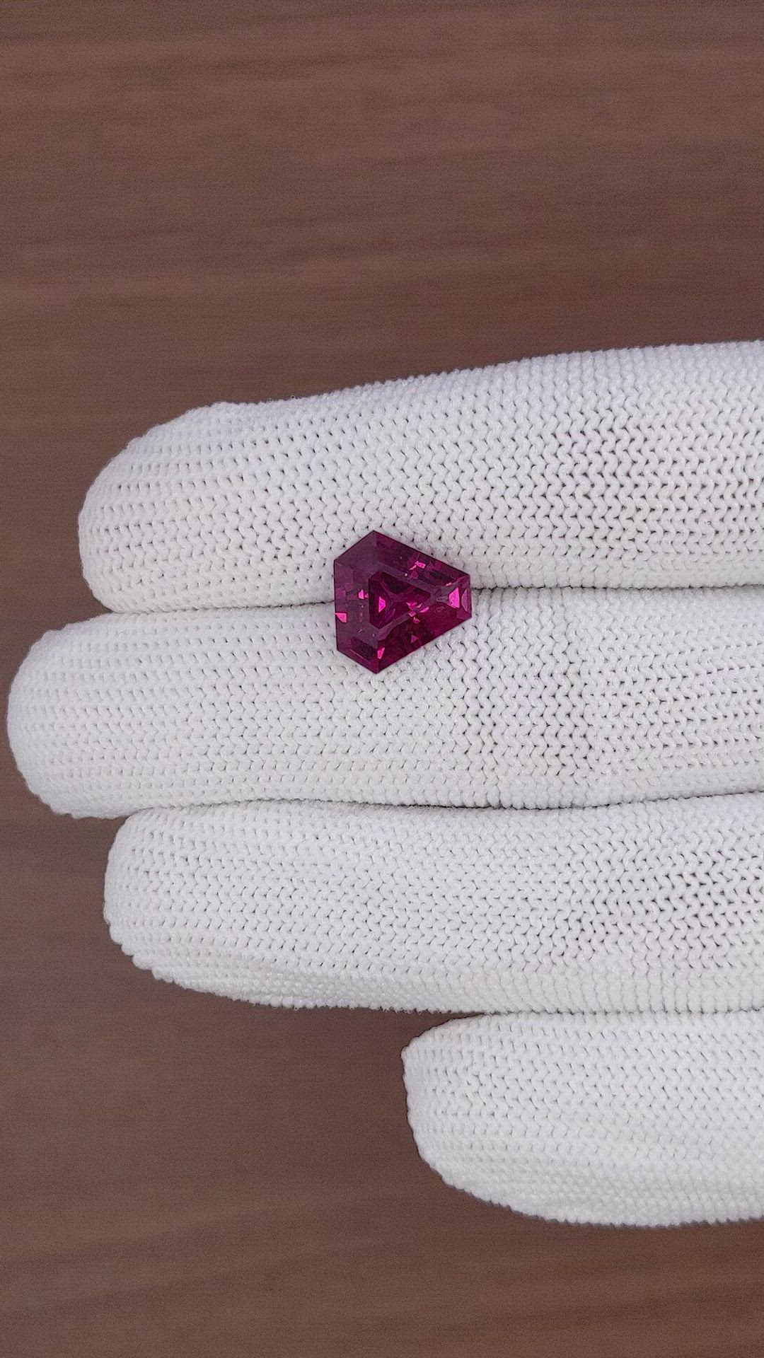 5.33 Ct. Purplish Pink Garnet from Tanzania Size Video