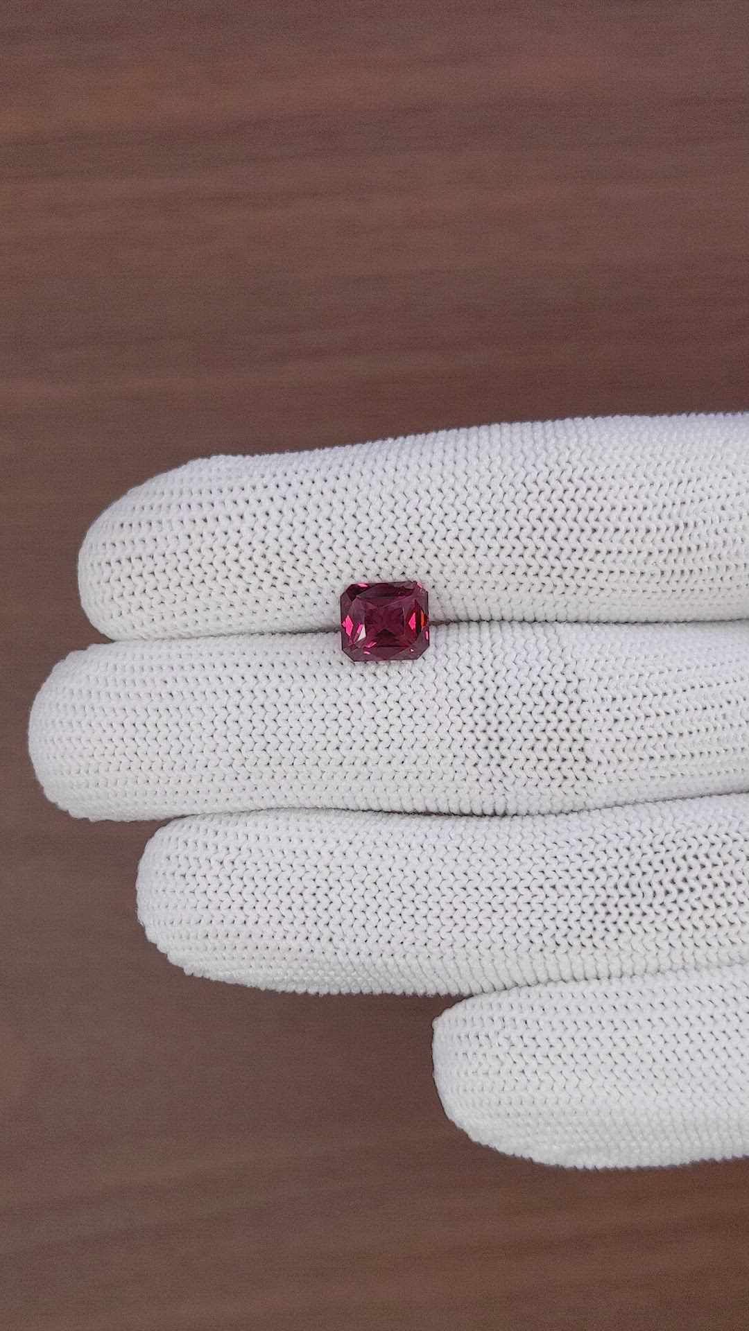 3.13 Ct. Purplish Red Garnet from Tanzania Size Video
