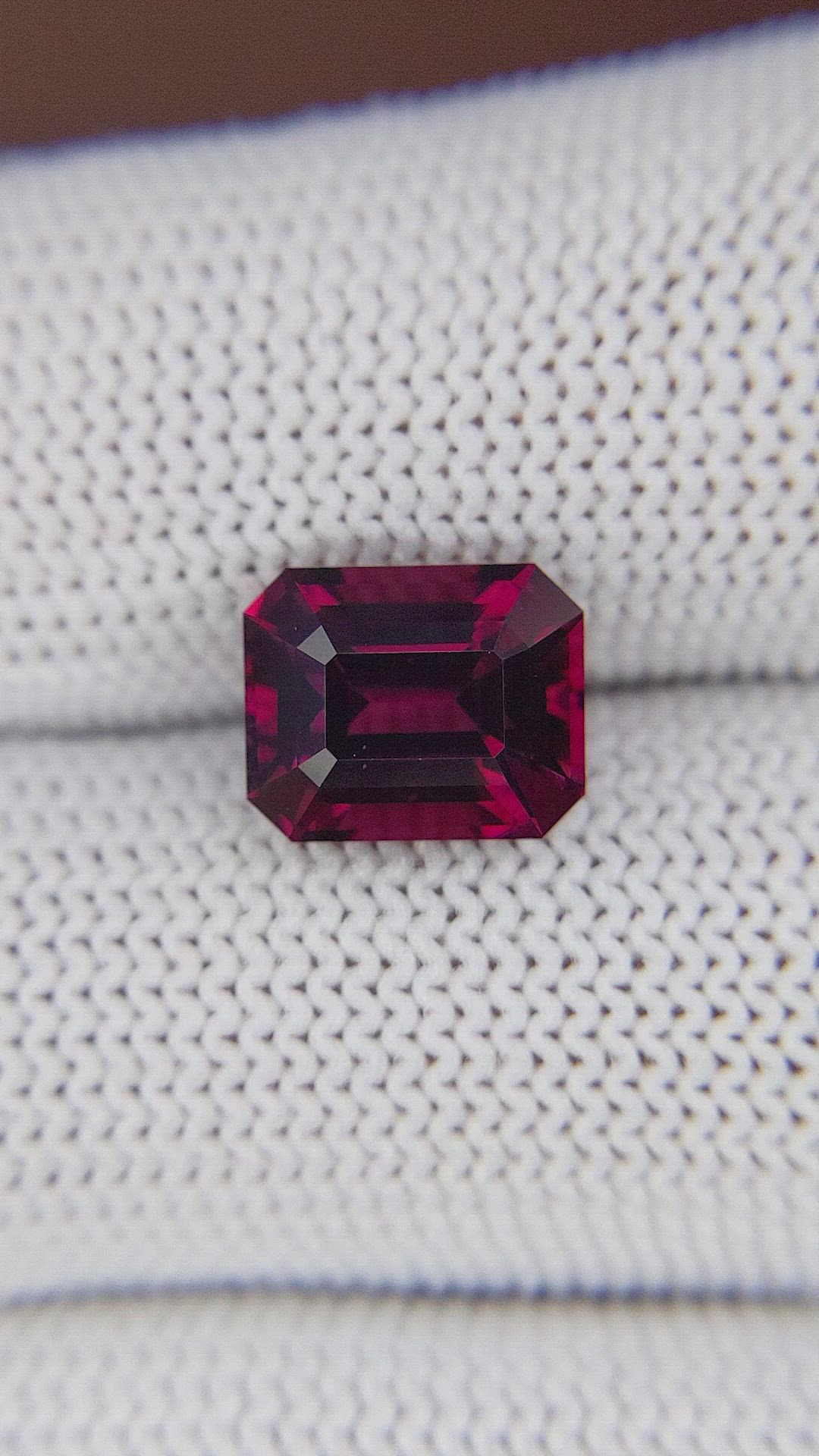 4.32 Ct. Purplish Pink Rhodolite Garnet from Tanzania Size Video