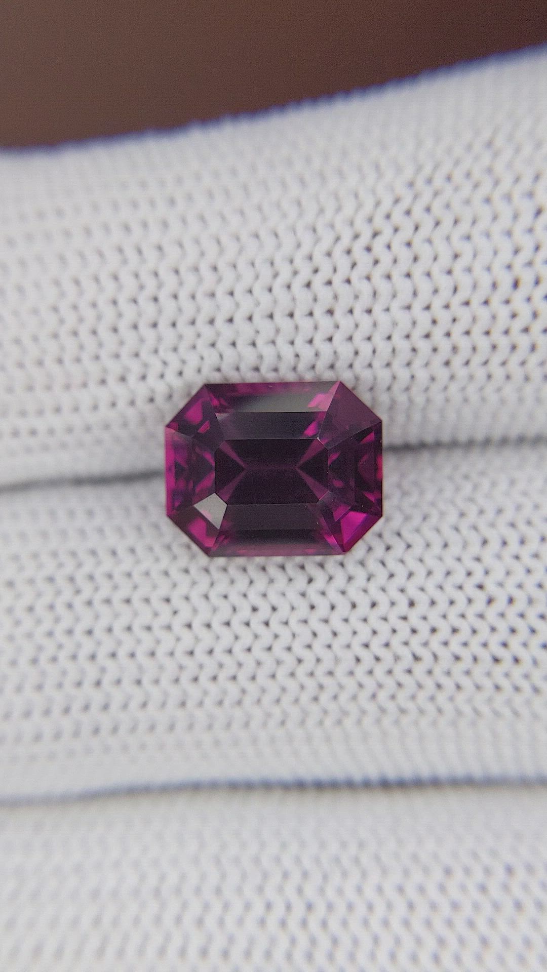 5.49 Ct. Purplish Pink Rhodolite Garnet from Tanzania Size Video