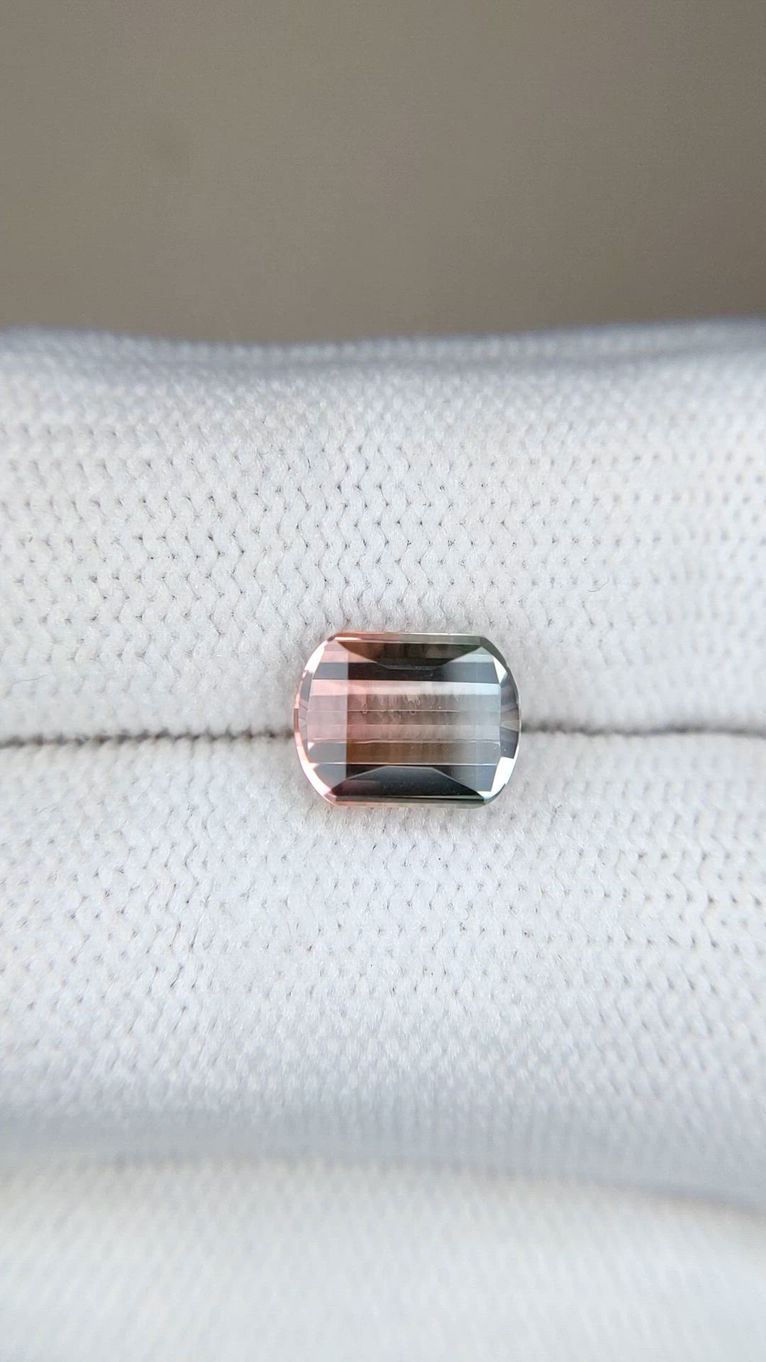 2.34 Ct. Multi Color Tourmaline from Brazil Size Video