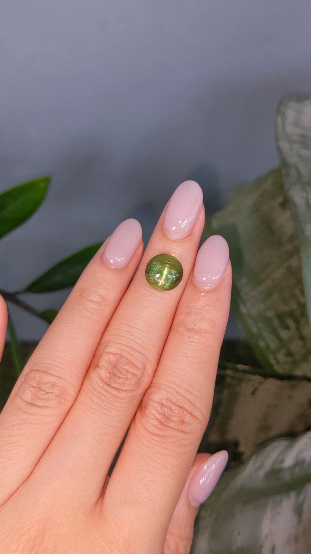 3.52 Ct. Yellowish Green Tourmaline from Brazil Size Video