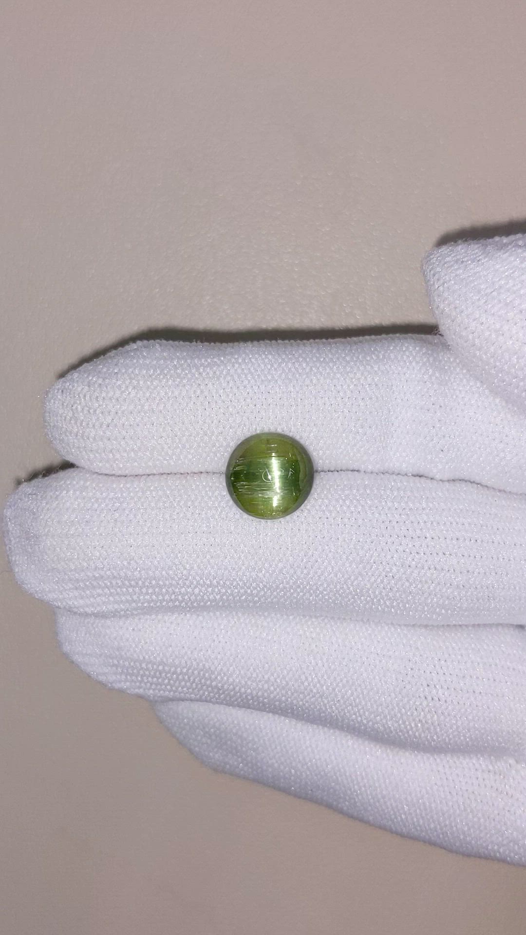 3.52 Ct. Yellowish Green Tourmaline from Brazil Size Video