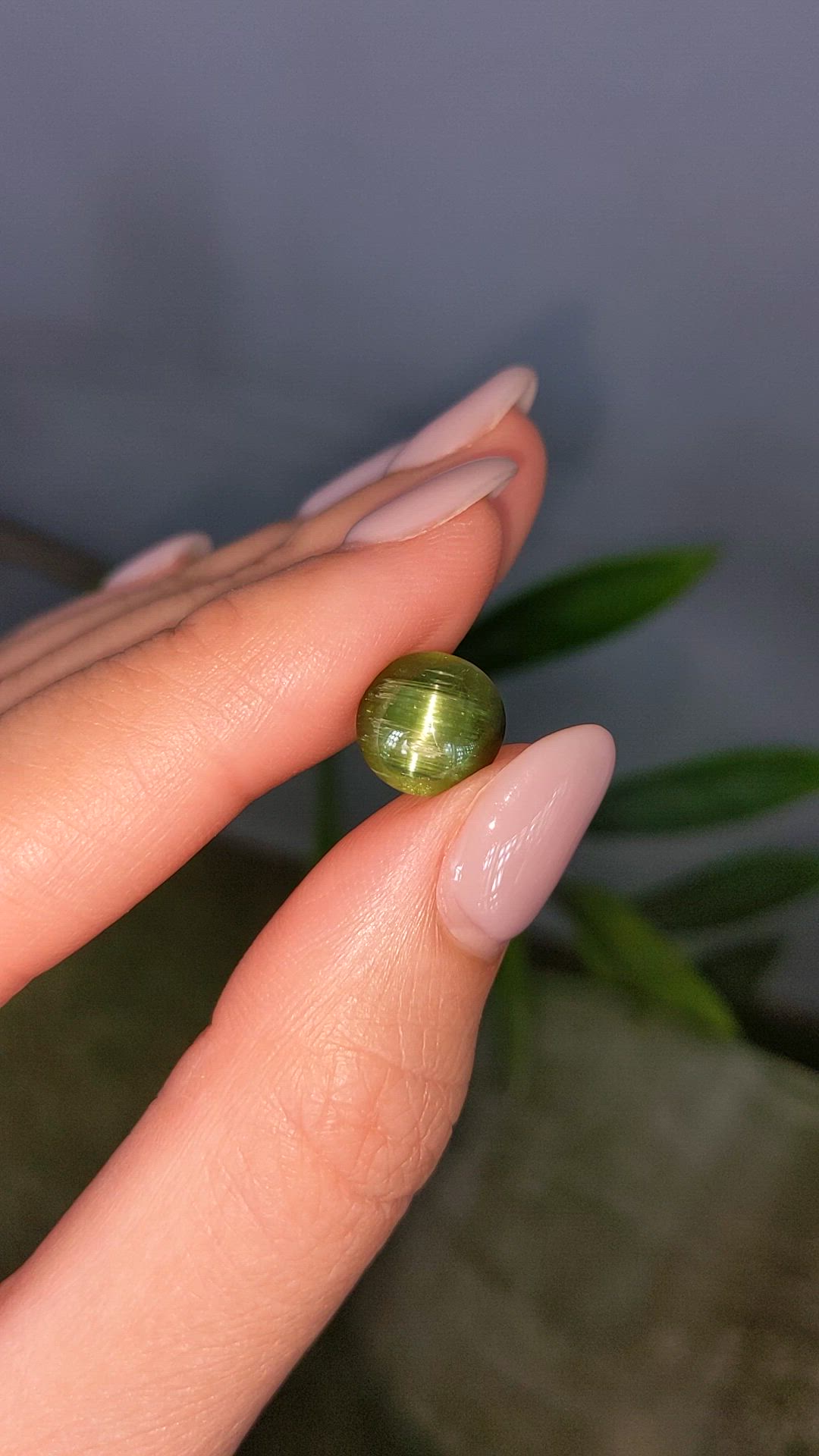 3.52 Ct. Yellowish Green Tourmaline from Brazil Size Video