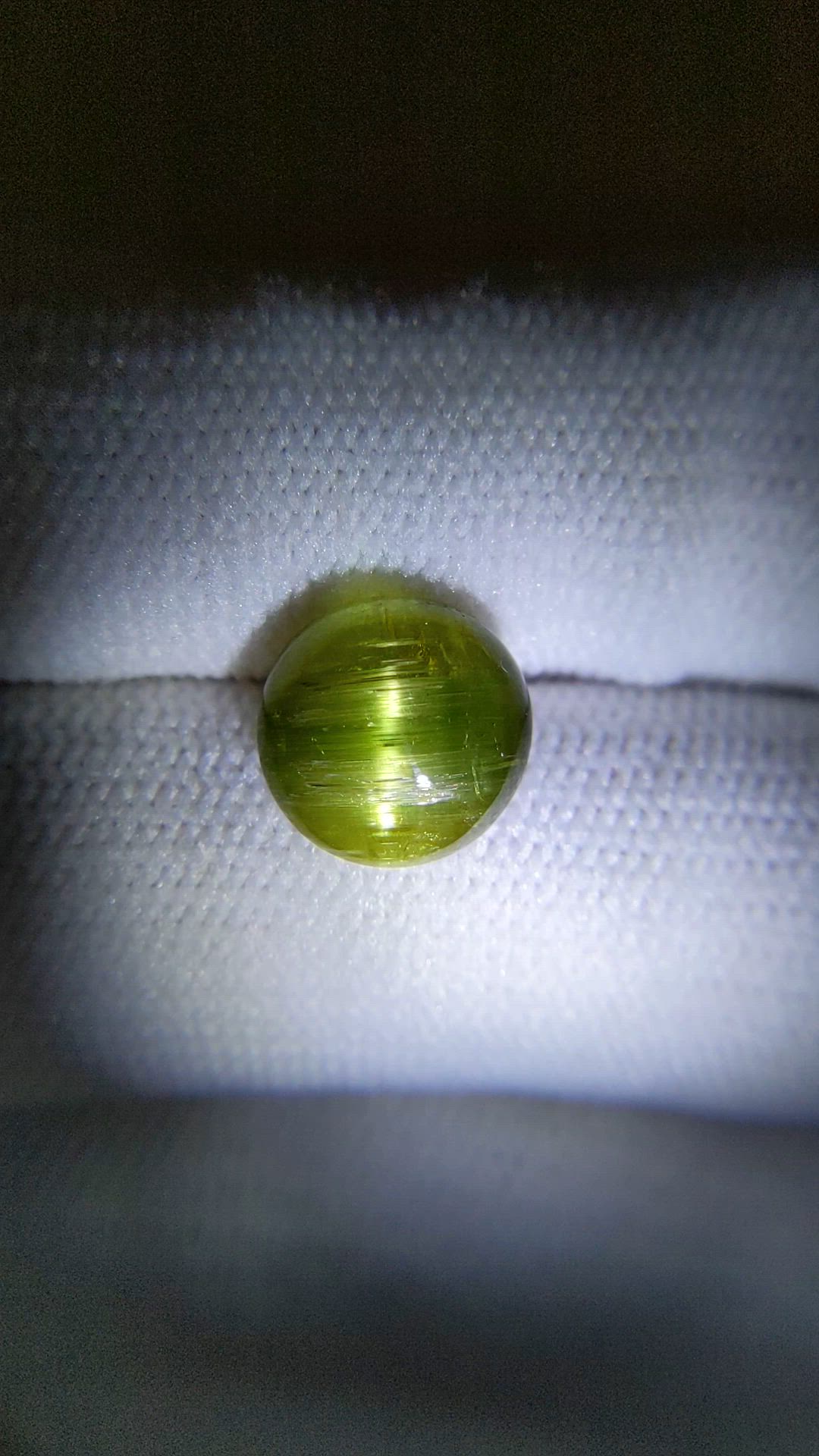 3.52 Ct. Yellowish Green Tourmaline from Brazil Size Video