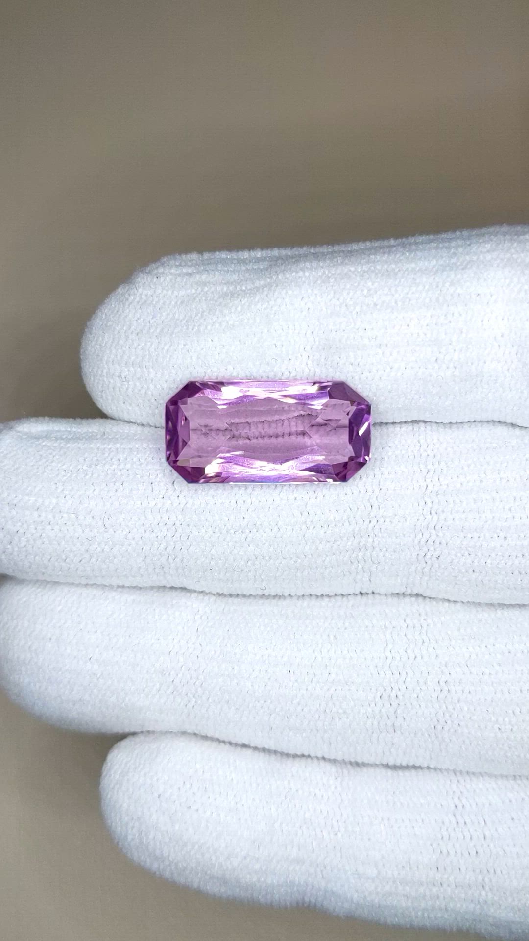 8.91 Ct. Purple Amethyst from Brazil Size Video