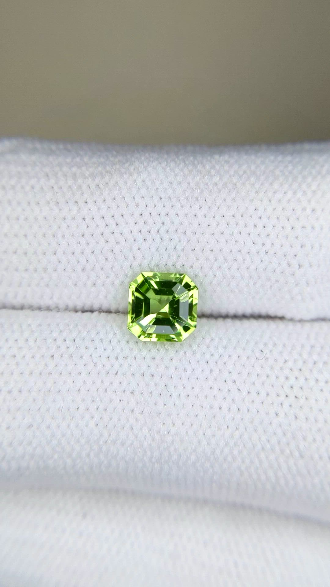 1.11 Ct. Green Peridot from Burma (Myanmar) Size Video