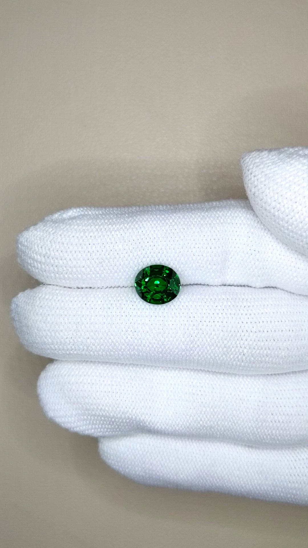 2.52 Ct. Tsavorite Garnet from Tanzania Size Video
