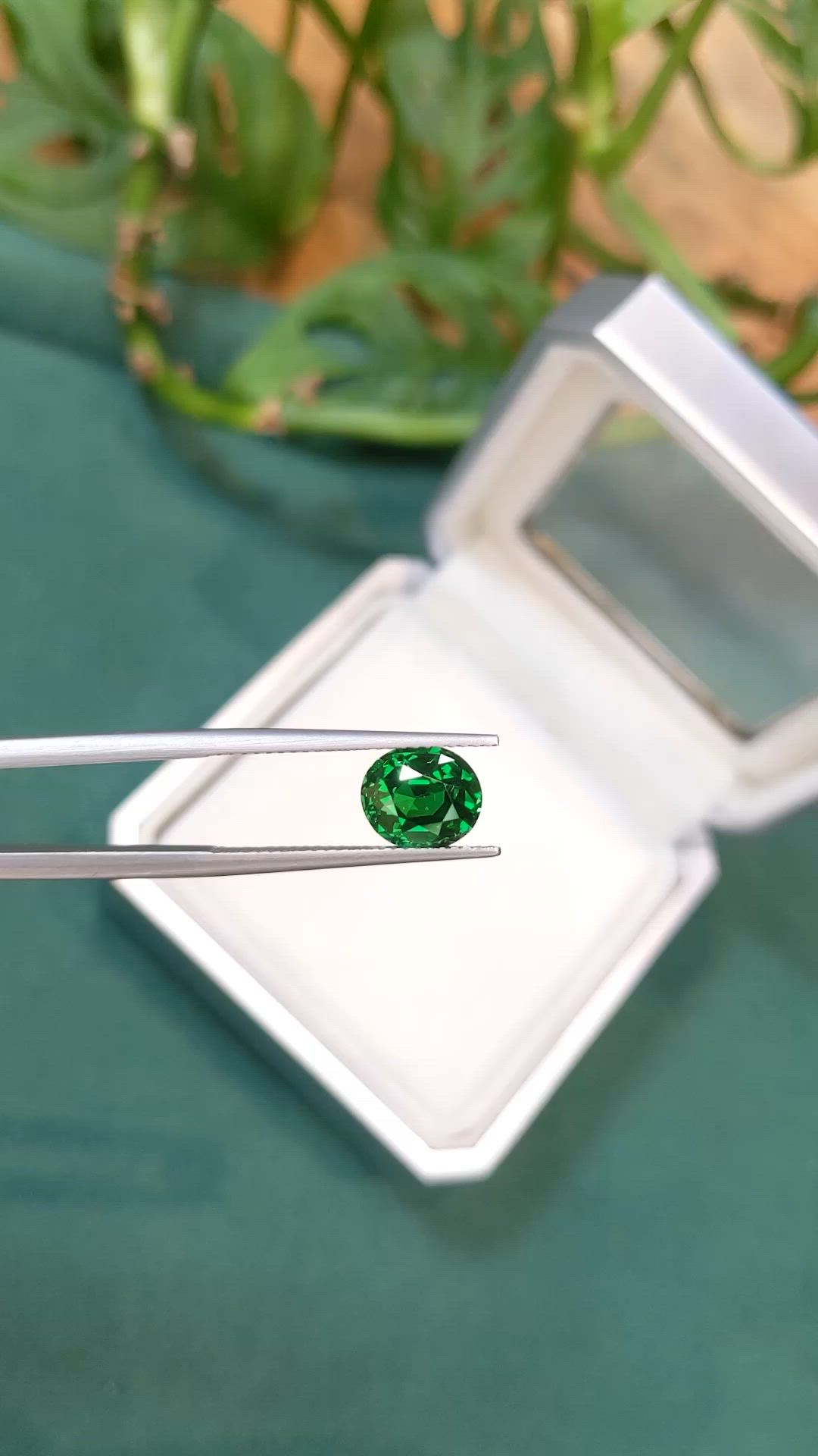 2.52 Ct. Tsavorite Garnet from Tanzania Size Video