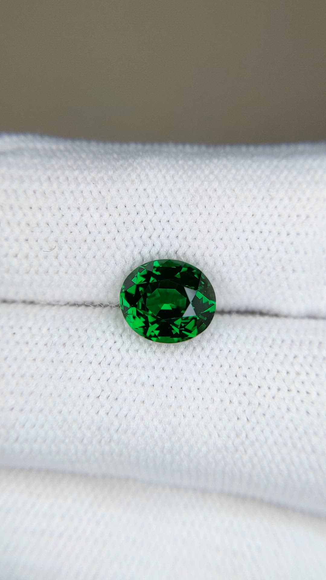 2.52 Ct. Tsavorite Garnet from Tanzania Size Video