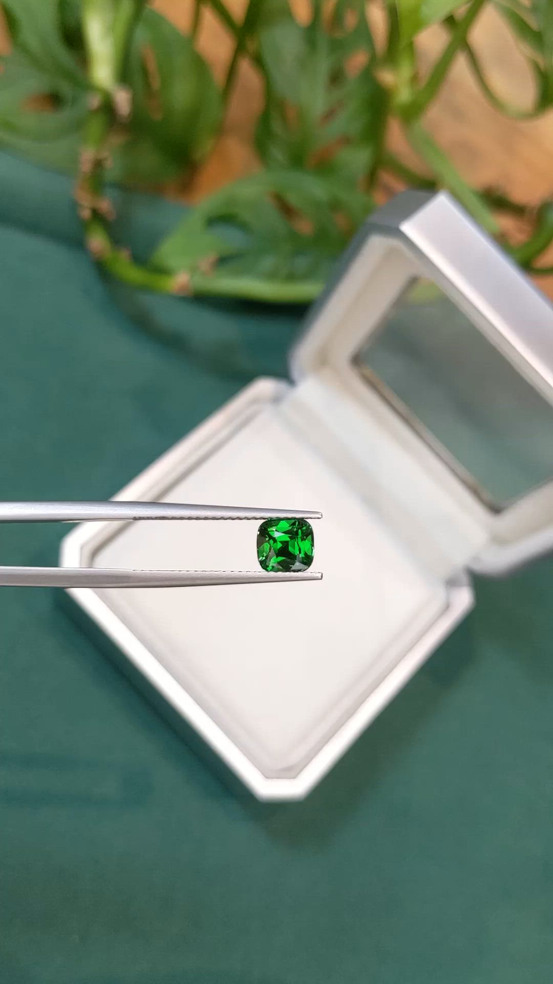 1.51 Ct. Tsavorite Garnet from Tanzania Size Video