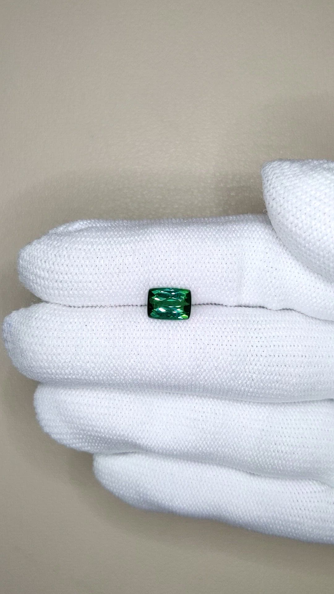 1.50 Ct. Bluish Green Tourmaline from Brazil Size Video