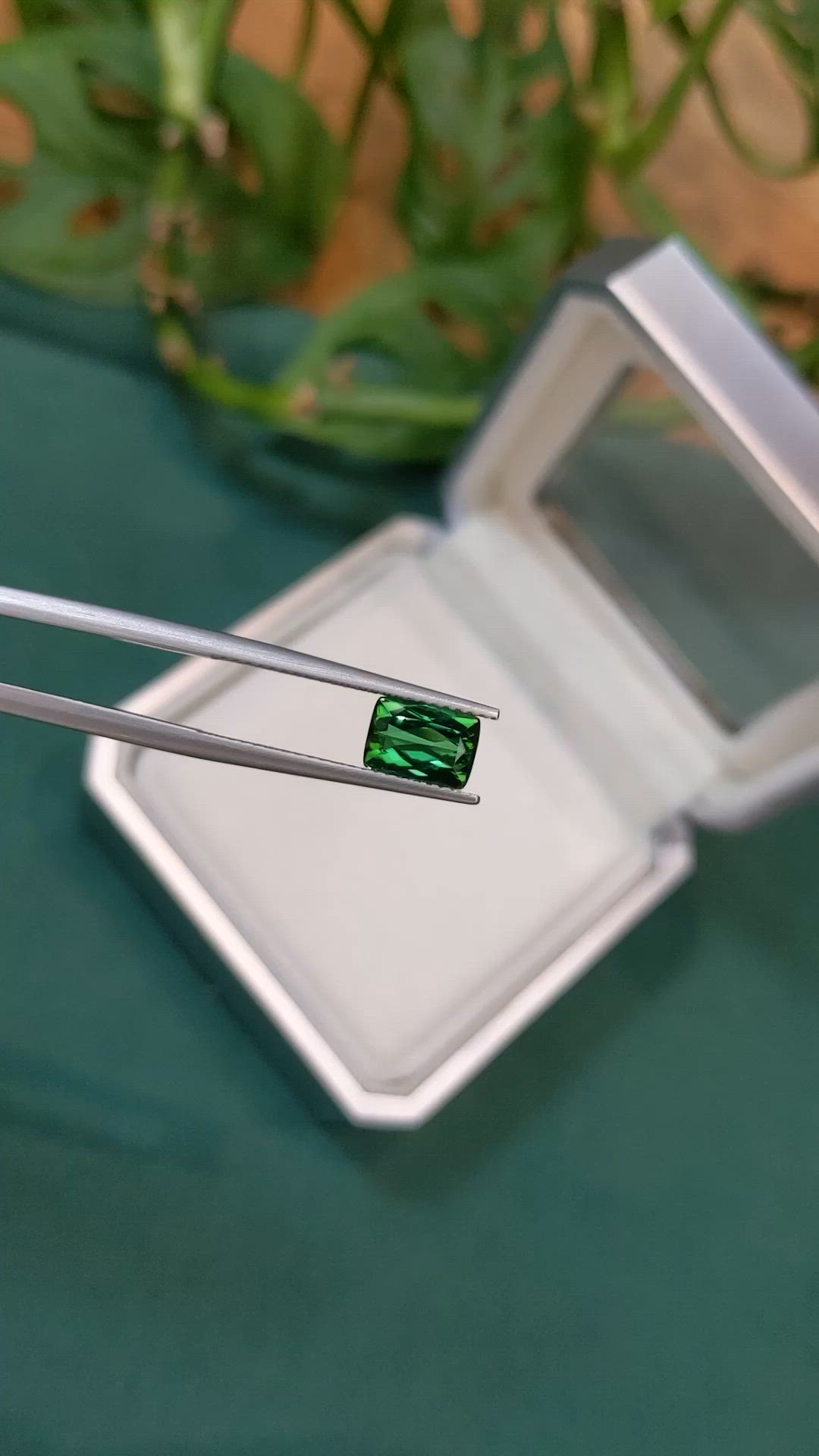 1.50 Ct. Bluish Green Tourmaline from Brazil Size Video