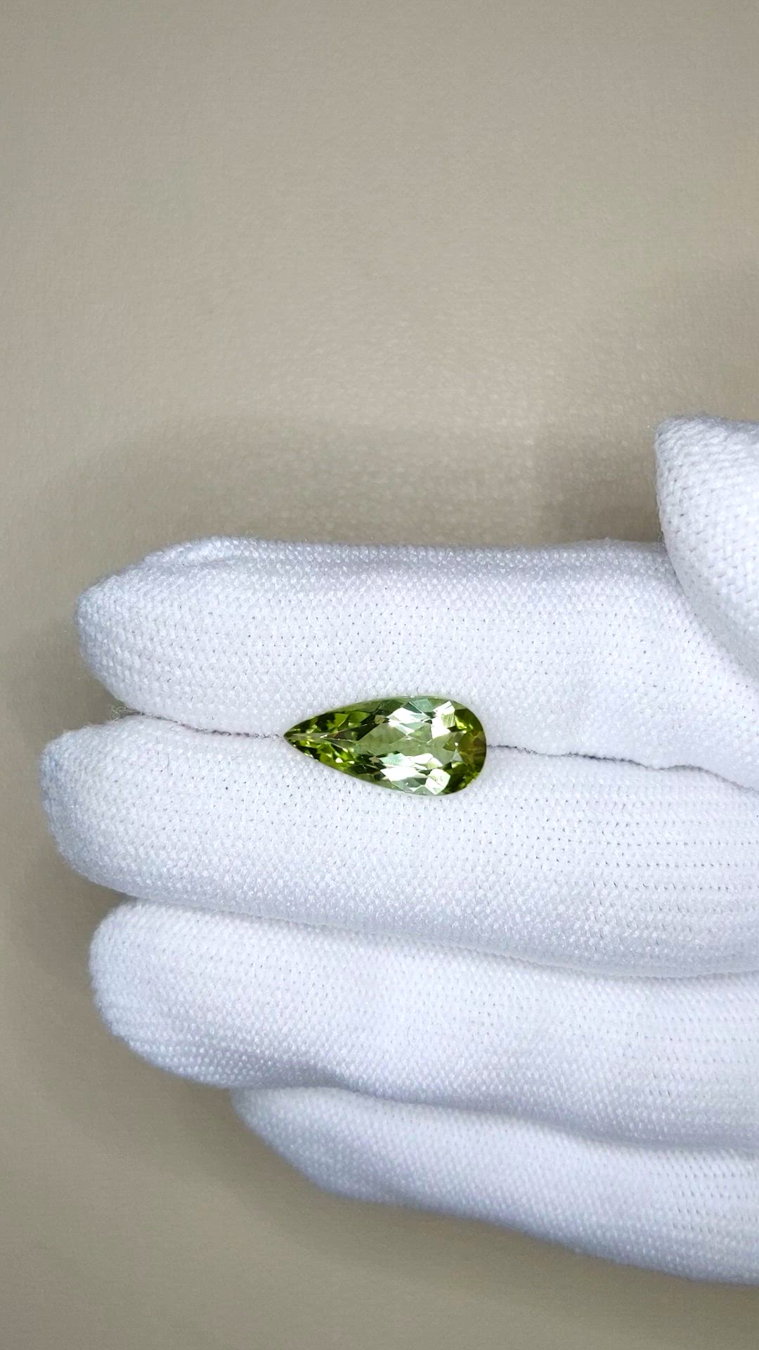3.17 Ct. Green Tourmaline from Brazil Size Video