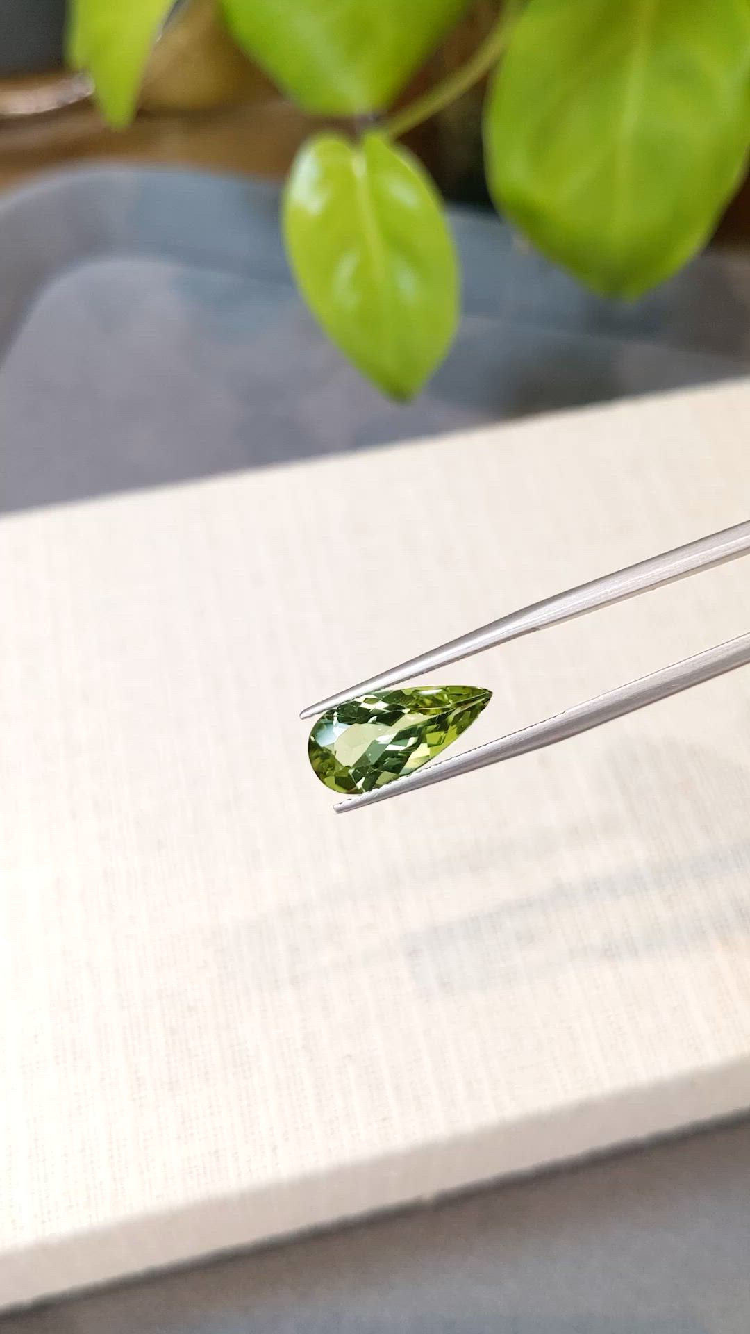 3.17 Ct. Green Tourmaline from Brazil Size Video