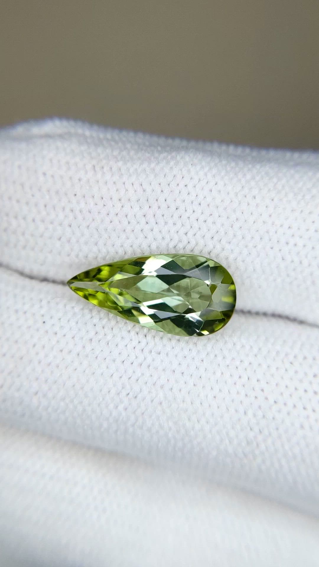 3.17 Ct. Green Tourmaline from Brazil Size Video