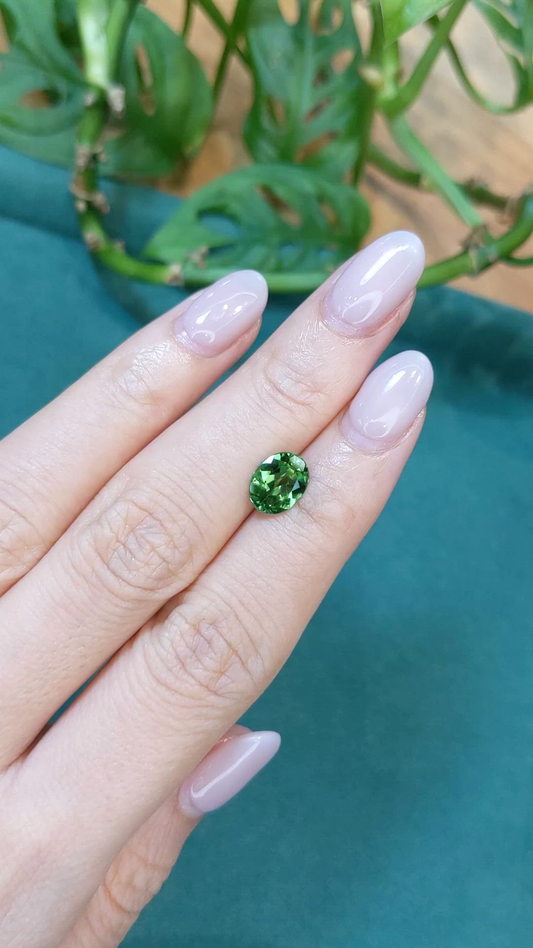 1.50 Ct. Green Tourmaline from Brazil Size Video