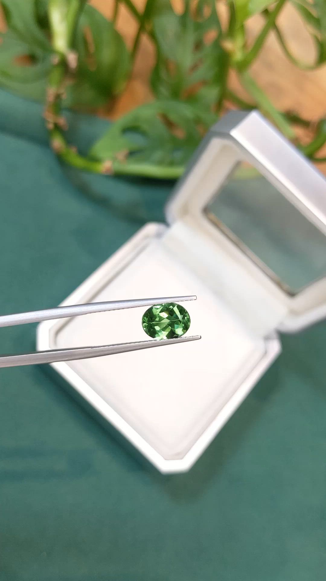 1.50 Ct. Green Tourmaline from Brazil Size Video