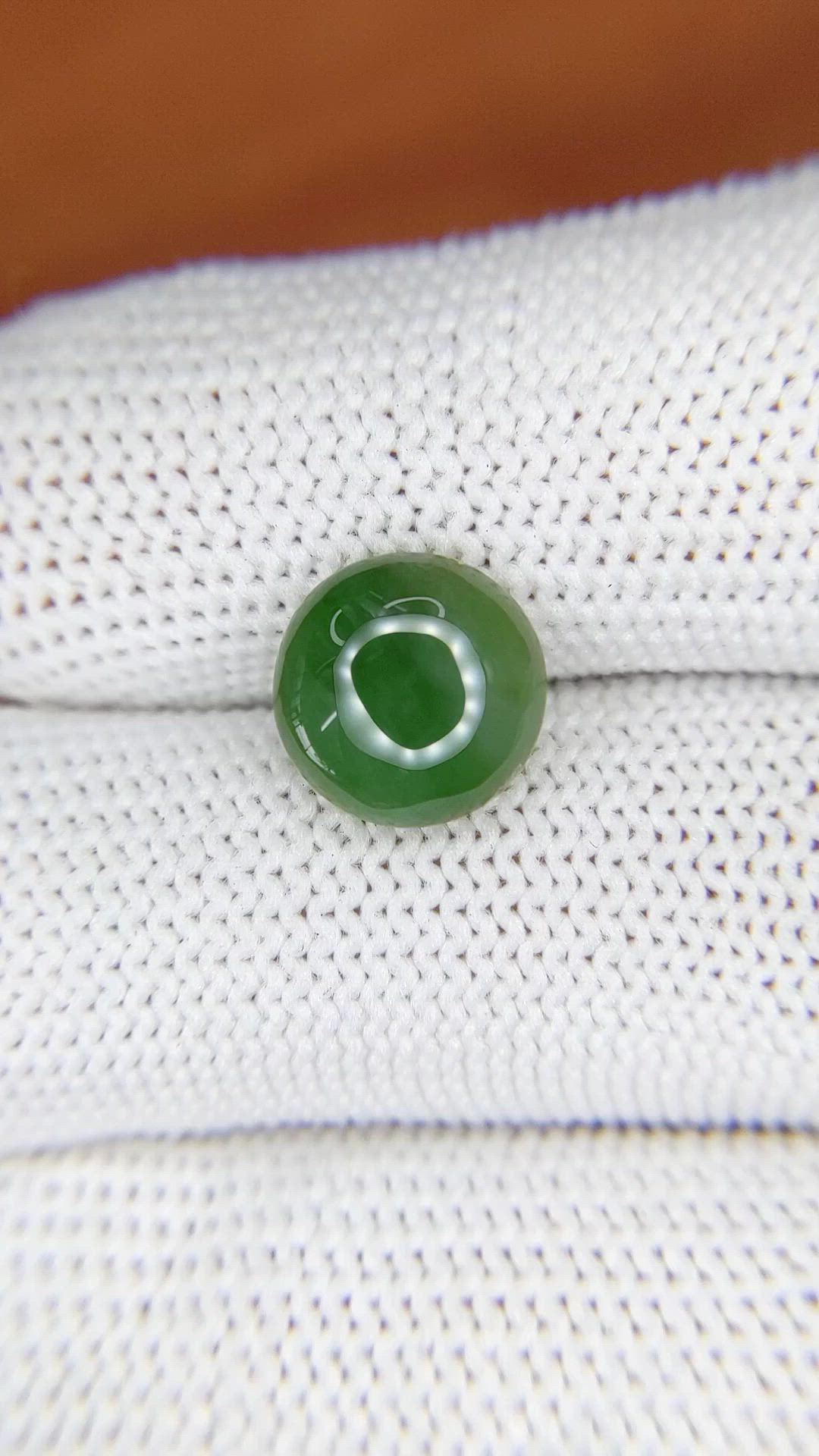 3.10 Ct. Green Cabochon Jade from Burma (Myanmar) Size Video