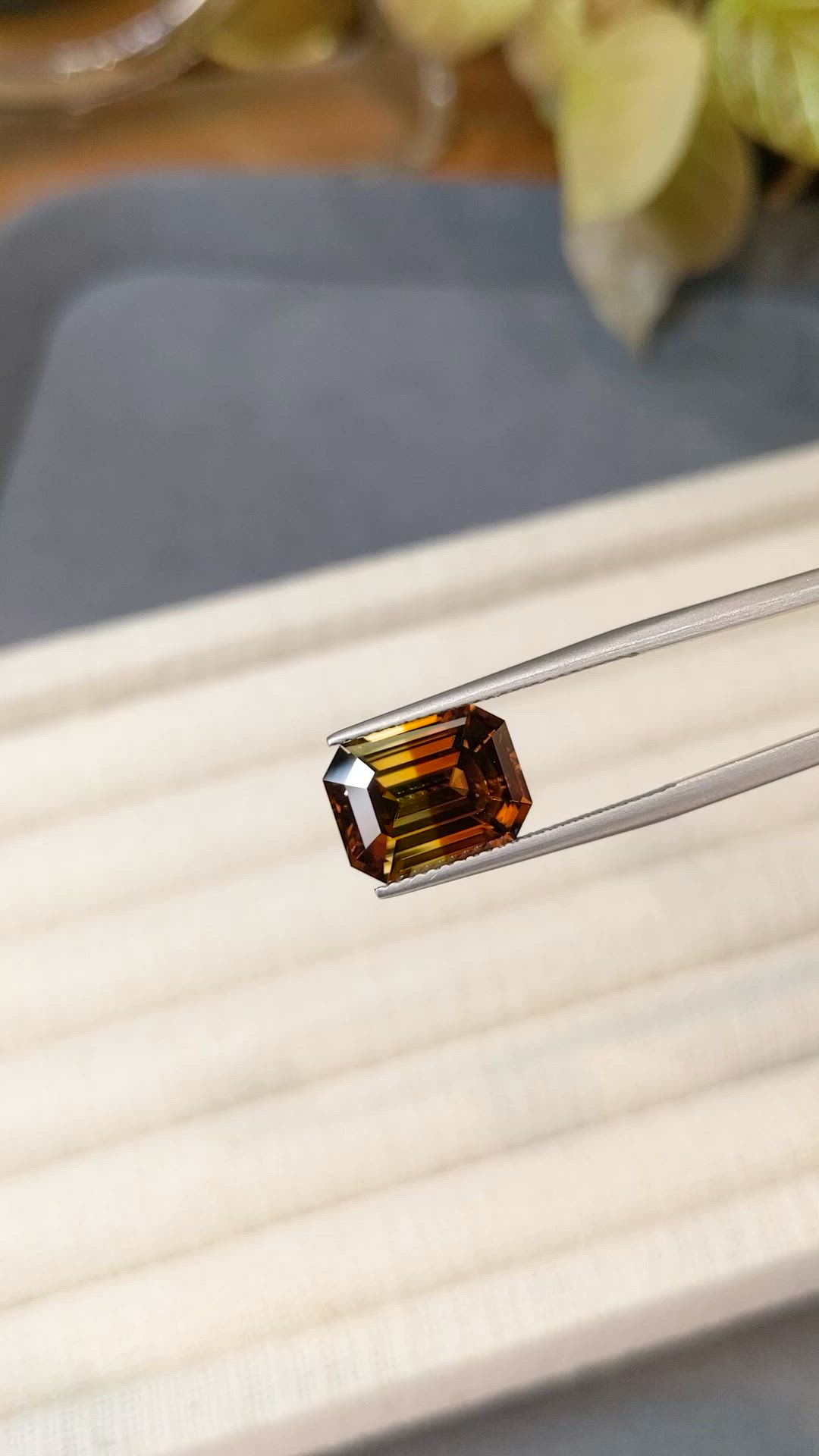 8.13 Ct. Brownish Orange Zircon from Brazil Size Video