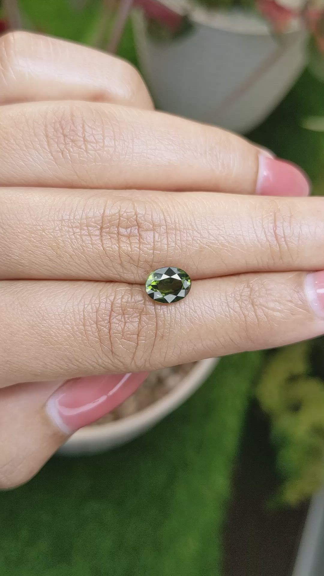 2.03 Ct. Green Tourmaline from Ceylon (Sri Lanka) Size Video
