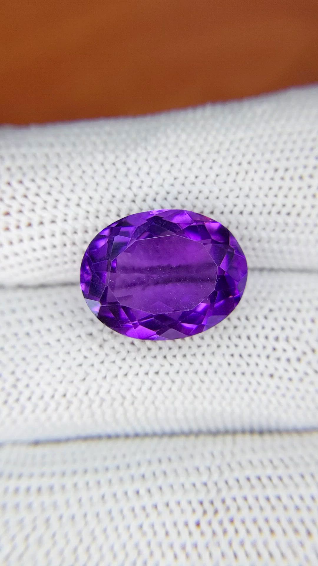 8.96 Ct. Purple Amethyst from Ceylon (Sri Lanka) Size Video