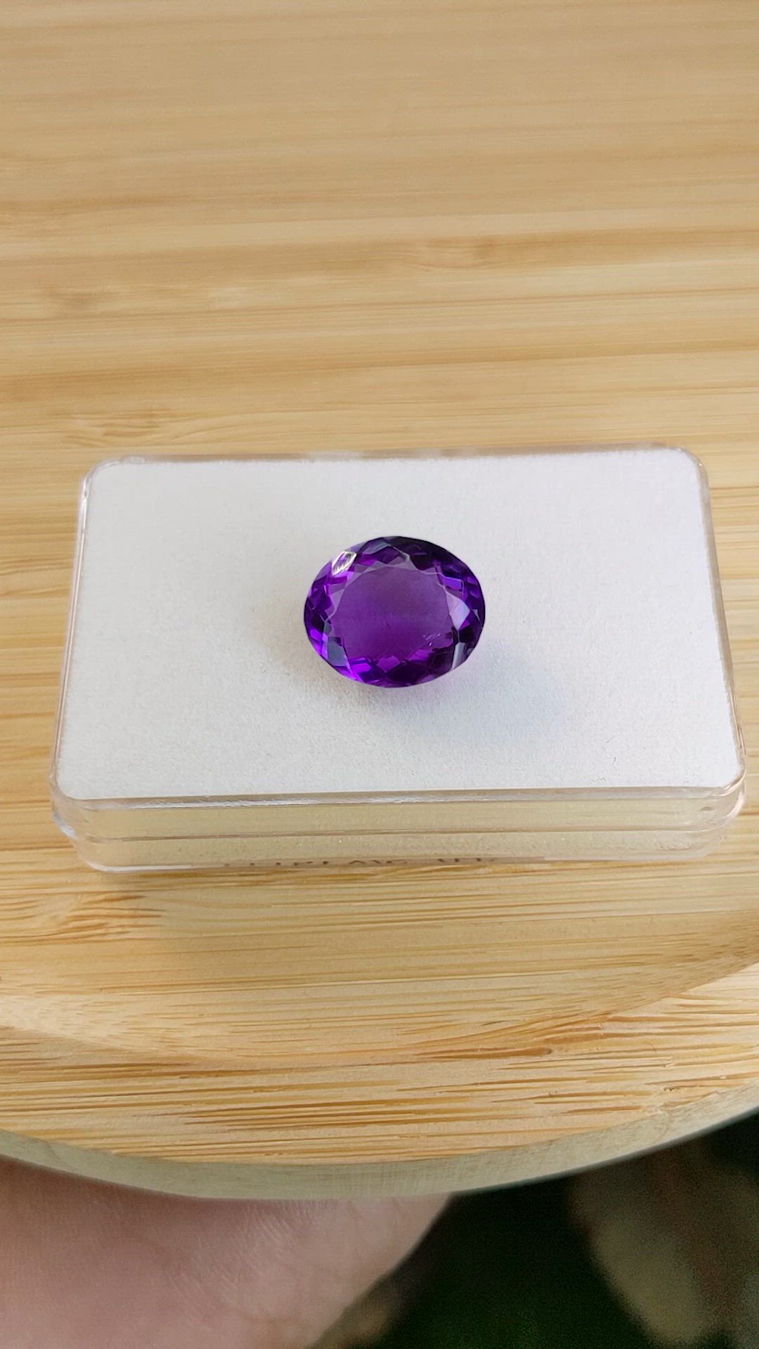 7.74 Ct. Purple Amethyst from Ceylon (Sri Lanka) Size Video