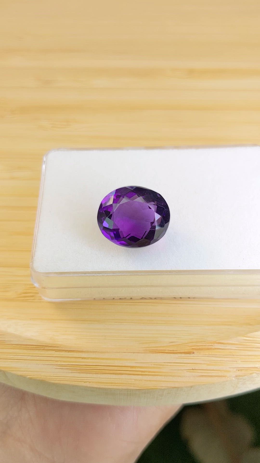 11.30 Ct. Purple Amethyst from Ceylon (Sri Lanka) Size Video