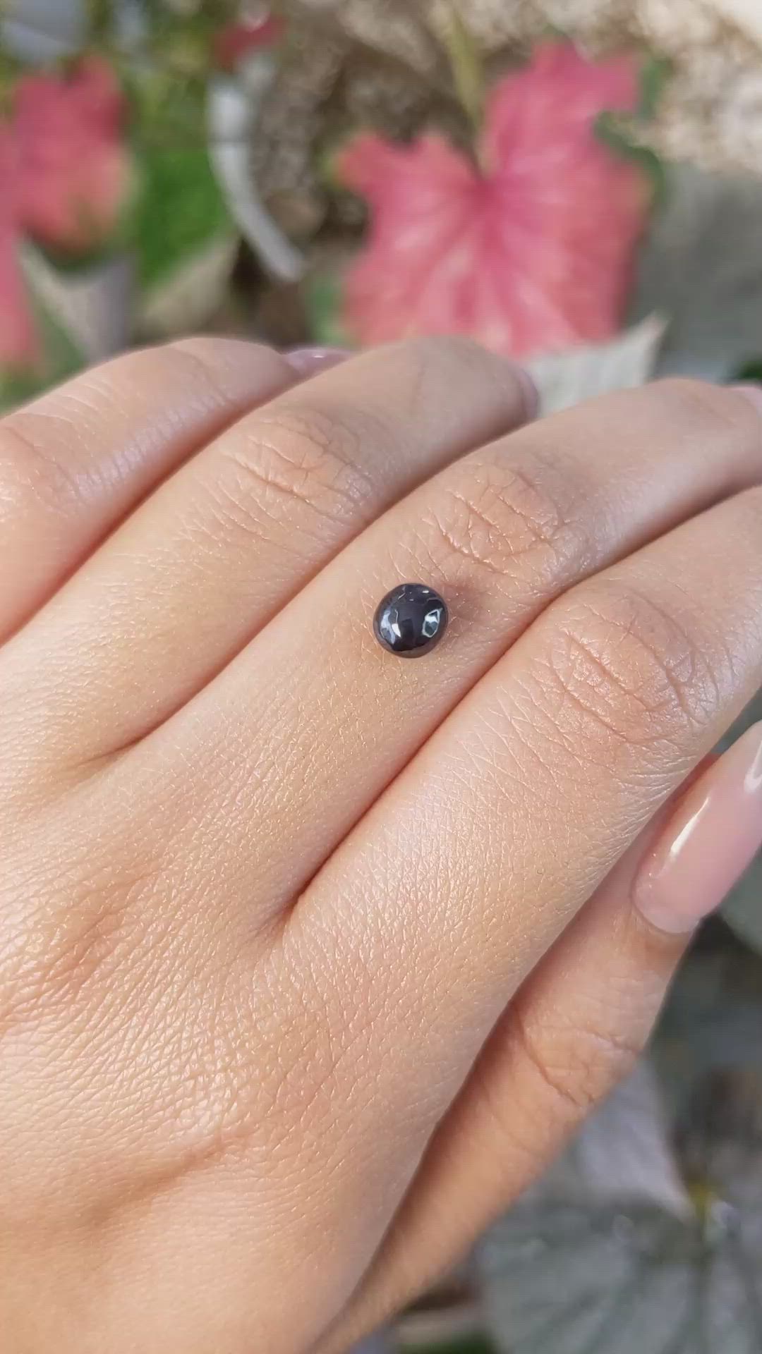 1.33 Ct. Blue Star Spinel from Ceylon (Sri Lanka) Size Video
