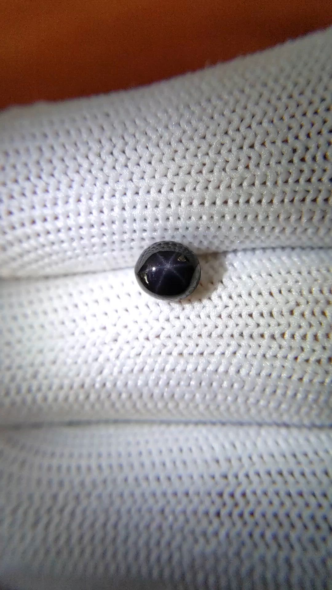 1.33 Ct. Blue Star Spinel from Ceylon (Sri Lanka) Size Video