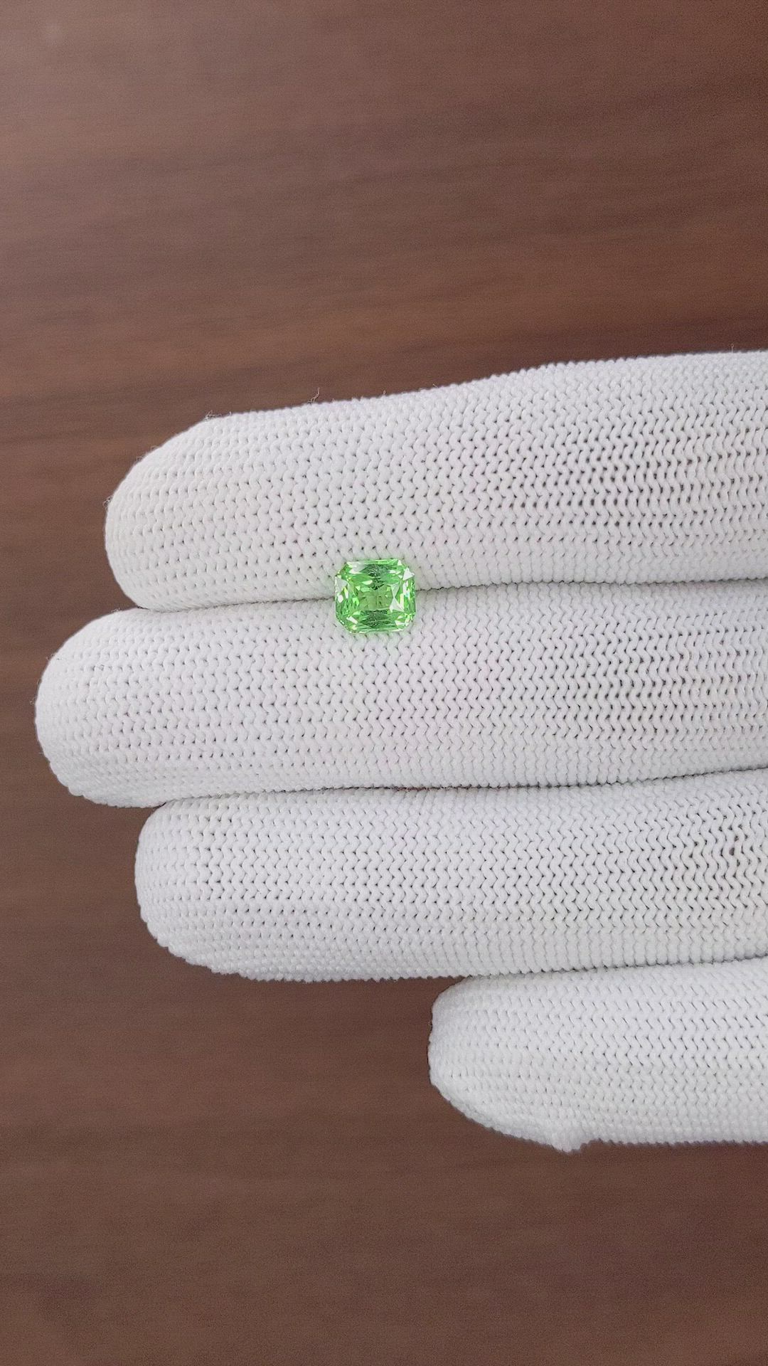 1.42 Ct. Tsavorite Garnet from Tanzania Size Video