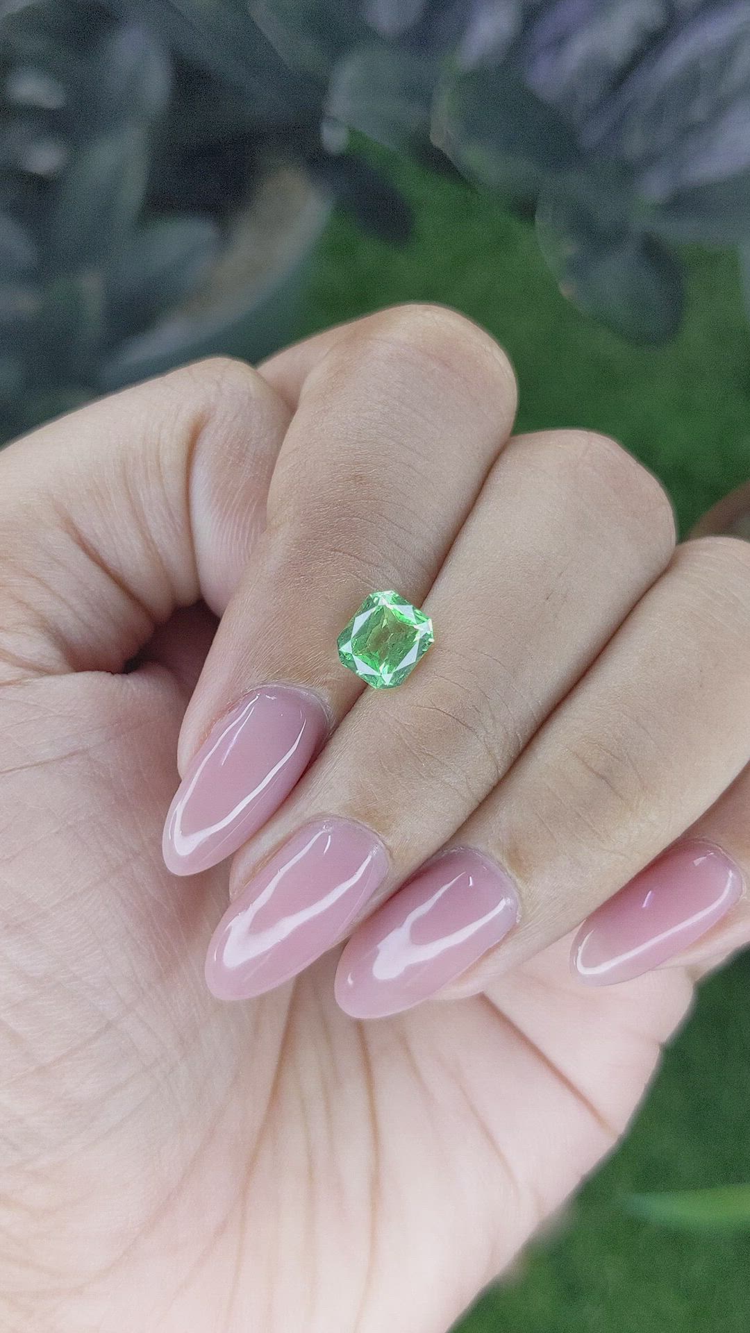 1.42 Ct. Tsavorite Garnet from Tanzania Size Video